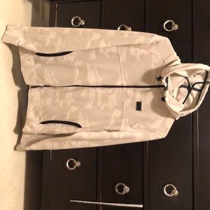 A&F Tan Zip-Up Light Hoodie